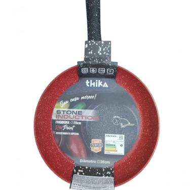Imagem de Frigideira Red Point Stone Induction Antiaderente Alumínio 26CM para Fogão Gás Elétrico...
