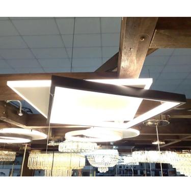 Imagem de Plafon Dcx03124 Quad 40CM 58W 3000K em Acrílico para Iluminação Interna Preto