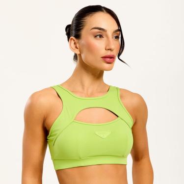 Imagem de Top Trace Verde Neron Poliamida Donna Carioca-Feminino