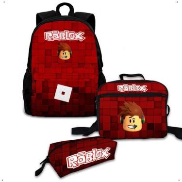 Imagem de Kit Mochila Bolsa Escolar Com Lancheira Térmica E Estojo Personalizado