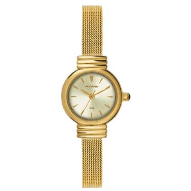 Imagem de Relógio MONDAINE feminino analógico dourado 99856LPMVDE1