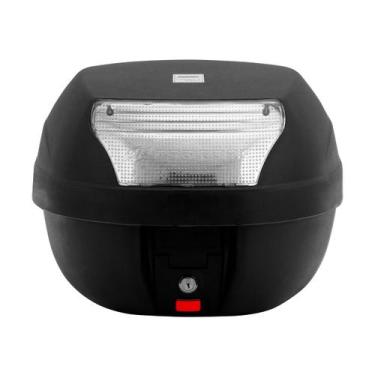 Imagem de Baú Bauleto Para Moto 28 Litros Com Base Preto Pro Tork Refletor , CRI