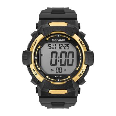 Imagem de Relógio MORMAII masculino digital preto dourado MO0330C/8D
