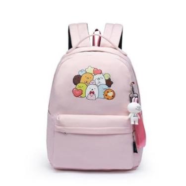 Imagem de Mochila Escolar Universitária Feminina Chaveiro Juvenil Menina 7 Litros-Unissex