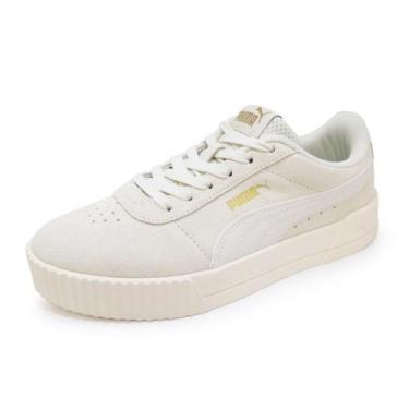 Imagem de Tênis Puma Carina BDP Suede Sugared Almond, 35, Bege