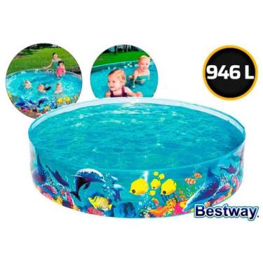Imagem de Piscina Semirrigida Peixes 946L 1,83mx38cm Bestway