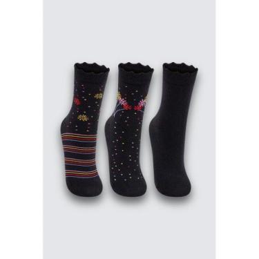 Imagem de Kit com 3 pares de Meias Infantis Kids - Lupo, Calçados 24 a 29