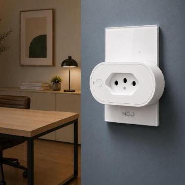 Imagem de Tomada Inteligente Smart Wi-fi 10a Bivolt Branco Cod: 291990608 Neo By