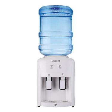 Imagem de Bebedouro De Mesa Gela Água Refrigerado Galão Bivolt Branco - Veronna,