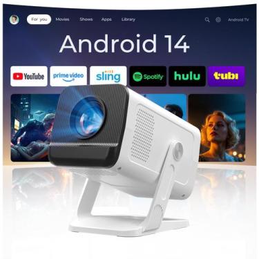 Imagem de Projetor WEMI Mini Portátil 1080P 4K WiFi Android 14