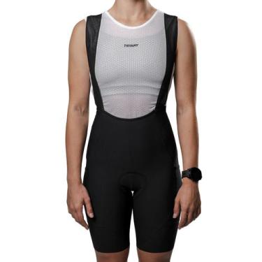 Imagem de Bretelle De Ciclismo Triway Sports Concept Black Feminino -, Preto, M