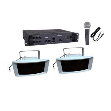 Imagem de Corneta Chamada de Alunos CAP-4 FSaudio Par + Amp BT + Mic
