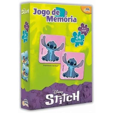 Imagem de Jogo da Memória Stitch 24 Pares com 48 Peças Infantil Toyster Brinqued