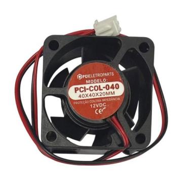 Imagem de Kit 5 pçs microventilador 40x40x20mm - 12v - ventoinha - GENERICA