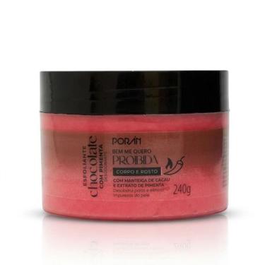 Imagem de Esfoliante Corporal e Facial Chocolate com Pimenta Poran 240g Renovaçã