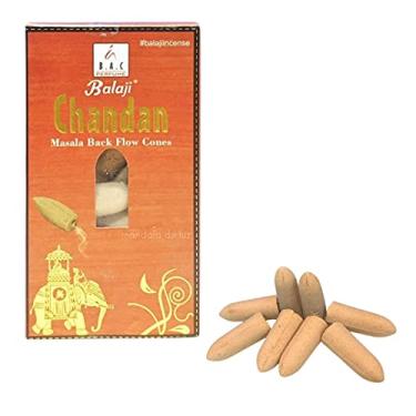 Imagem de 10 incensos Cone/Cascata Indiano - Chandan Sândalo Masala