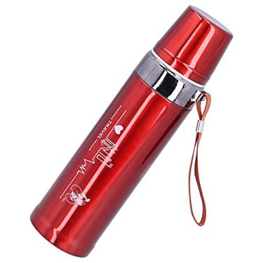 Imagem de Copo térmico, garrafa de água isolada multiuso de 750 ml para escritório para presente para caminhadas na escola para viagens para manter água fria e quente para acampamento