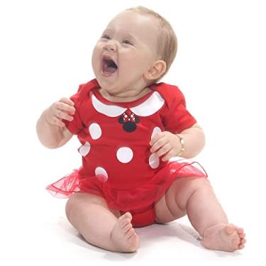 Imagem de Body com Saia Bebe Minnie Vermelha-M