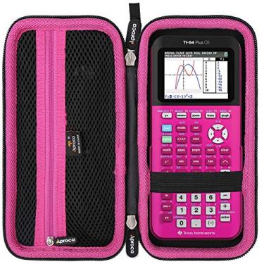 Imagem de Aproca Caixa de calculadora compatível com Texas Instruments TI-84 Plus CE/TI-84 Plus/TI-83 Plus/TI-89 Titanium/TI-85/TI-86 Color Graphing Calculator - Rosa (apenas capa)