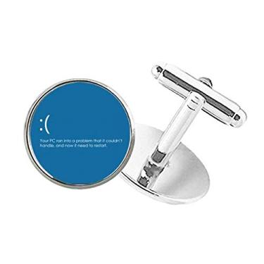 Imagem de DIYthinker Abotoaduras programadoras de policarbonato com botão redondo