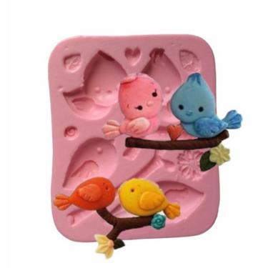 Imagem de Molde De Silicone Pássaros