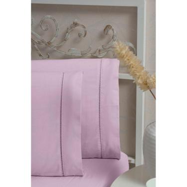 Imagem de Fronha  Avulsa 100% Algodão 400 Fios Rosa