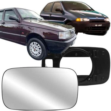 Imagem de Lente Retrovisor Fiat Palio 96 97 98 99 Uno Fire 2001 A 2004