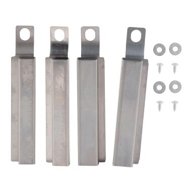 Imagem de 4 Conjuntos de Tubos Ajustáveis Crossover de Aço Inoxidável Queimadores de Canal de Fogão Kit de Peças de Reparo Substituição de Tubos para Charbroil 463673517