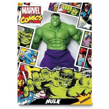 Imagem de Boneco Hulk Comics 45 cm 0551 Mimo Brinquedos
