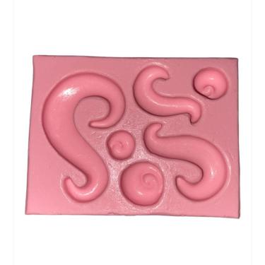 Imagem de Molde De Silicone Ponto De Interrogação Chá De Bebê