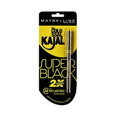 Imagem de Maybelline New York Novo lápis The Colossal Kajal – Super preto (2 preto), impermeável, 16 horas