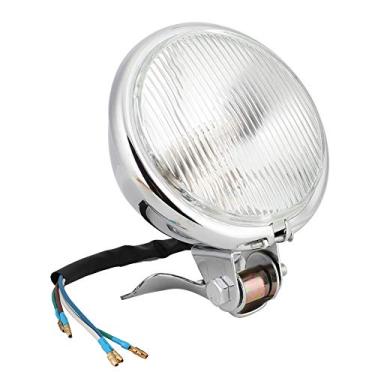 Imagem de Lâmpada de luz frontal de bicicleta retrô vintage acessório de modificação de motocicleta estilo retrô lanterna de cabeça de motocicleta vintage