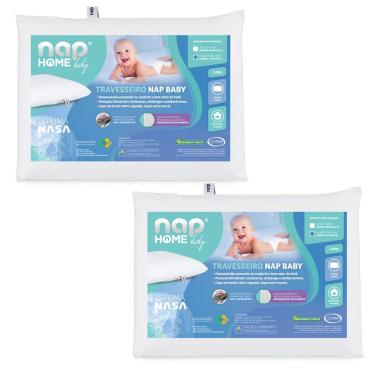 Imagem de Kit 2 Nap Travesseiro Nap Baby Infantil Bebê Anti Sufocante Hipoalergenico a Partir de 1 Ano TRINB01