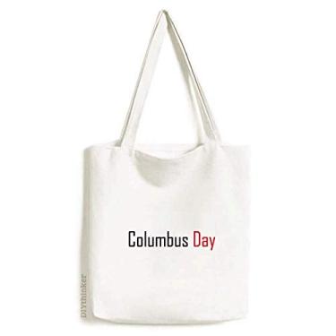 Imagem de Celebre Columbus Day Blessing Festival, sacola de lona, bolsa de compras, bolsa casual