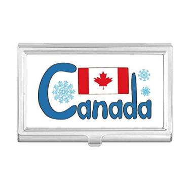 Imagem de Carteira de bolso com estampa azul da bandeira nacional do Canadá