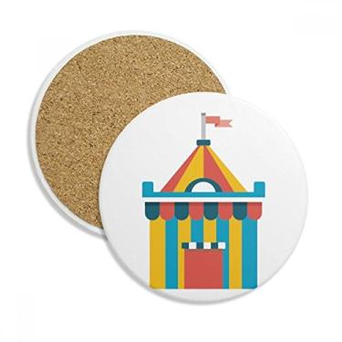 Imagem de Caneca de porta-copos com ilustração divertida e incrível para parques e barracas. Pedra absorvente para proteção de mesa