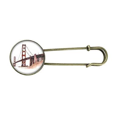 Imagem de Broche de metal retrô Golden Gate Bridge nos EUA California