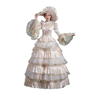Imagem de Vestido feminino de festa de baile de máscaras Marie Antoinette maxi vestido de baile, Reto9, M