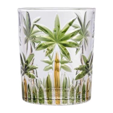 Imagem de Jogo Copo Baixo Cristal Palm Tree Handpaint 340ml 6un Wolff