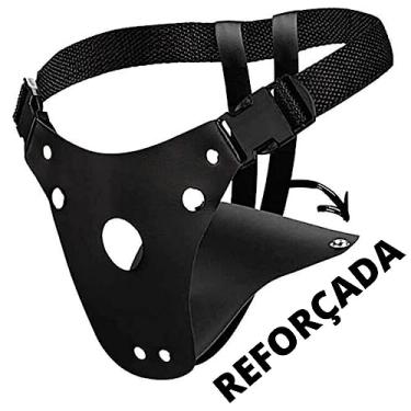 Imagem de Cinta Peniana Ajustavel Couro Strap On, Harness, Sado, Fetiche, Sex Shop, Brinquedo Sexual 1 Furo Unitaria Ativo