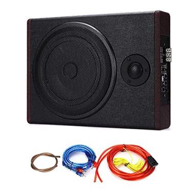Imagem de Domary Subwoofer ultrafino estéreo automotivo de 8 polegadas Sistema de subwoofer amplificado de alta potência com agudos 600 W Subwoofer de áudio automotivo