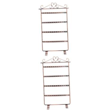 Imagem de 2 Peças 48 suporte de exibição porta joias brinco exibição de brinco porta brinco pulseira Prateleira de exibição porta-brincos prático porta-joias brinco joalheria adereços