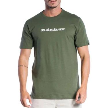 Imagem de Camiseta Quiksilver Omni Font Masculino - Verde Militar