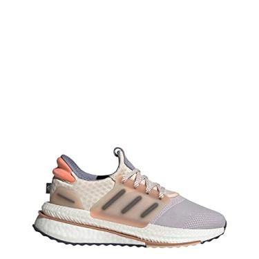 Imagem de adidas Tênis feminino X_plr Boost, Silver Dawn/Shadow Navy/Coral Fusion, 39