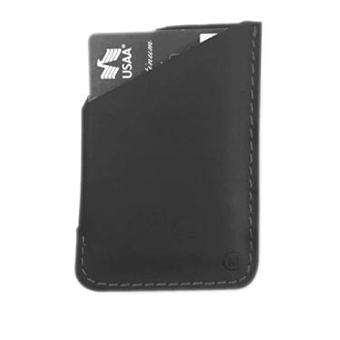 Imagem de Carteira fina de couro para cartão de crédito da Modern Carry – Magnum, Midnight Grey Card Sleeve, One Size