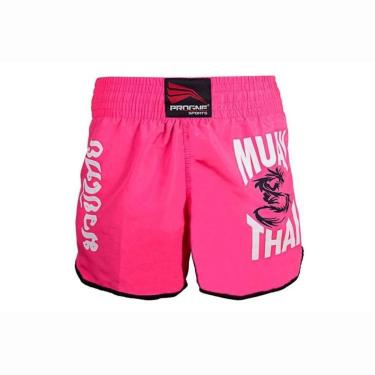 Imagem de Shorts Progne Muay Thai Feminino - Preto - G-Unissex
