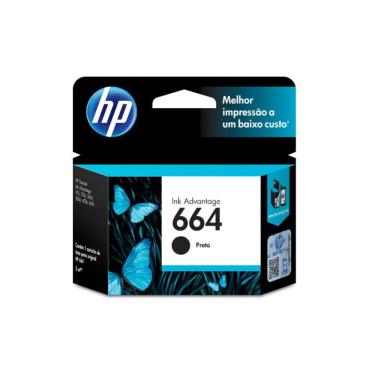 Imagem de Cartucho de Tinta HP 664 Preto - F6V29AB