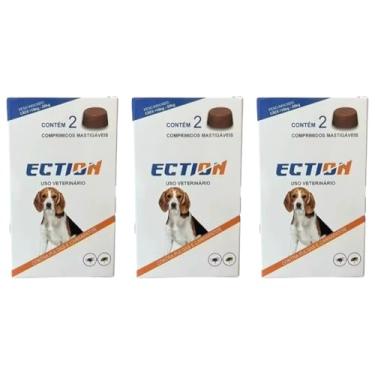 Imagem de Ection Anti Pulgas E Carrapatos 10kg a 20kg - Caixa Com 6 Comprimidos mastigáveis