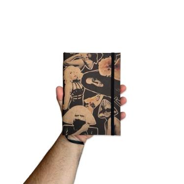 Imagem de Sketchbook Caderno Lady Gaga Artpop Colagens Born This Way com Elástico e Marca Página Aquarela (M (10x14cm), Branco 120g 100 Páginas)