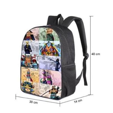 Imagem de MOCHILA ESCOLA INFANTIL JUVENIL ANIME LUFFY E SEU BANDO-Unissex